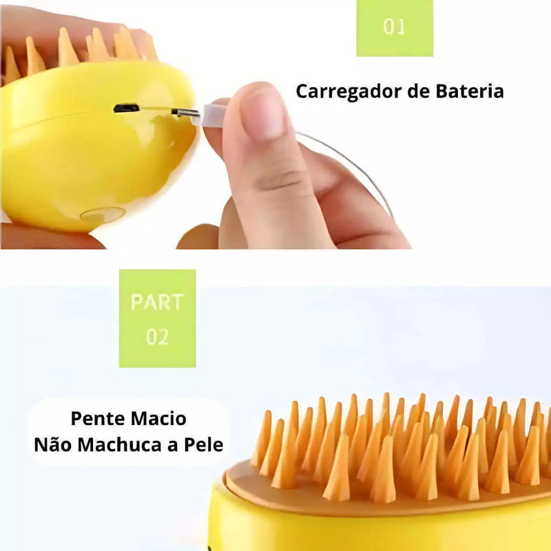 Confortclean - Escova Removedora de Pelos Elétrica[PELOS MACIOS EM MINUTOS]